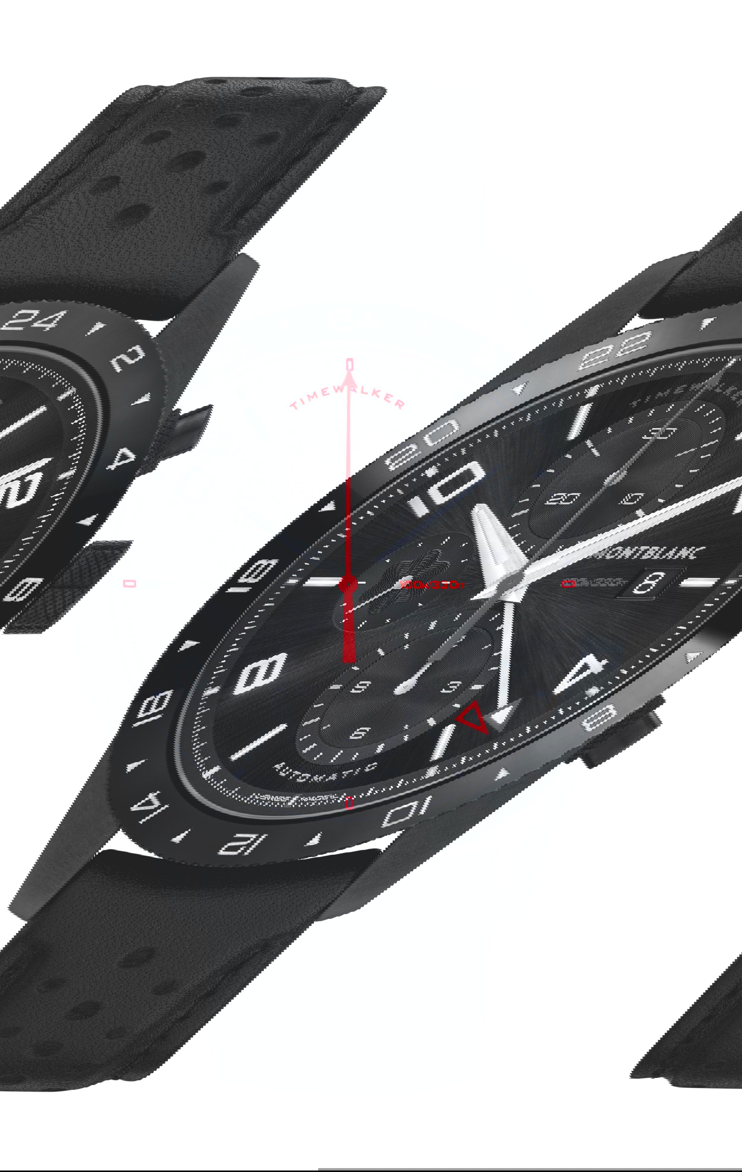 Montblanc TimeWalker Chronograph UTC luxury timepiece - detailed view