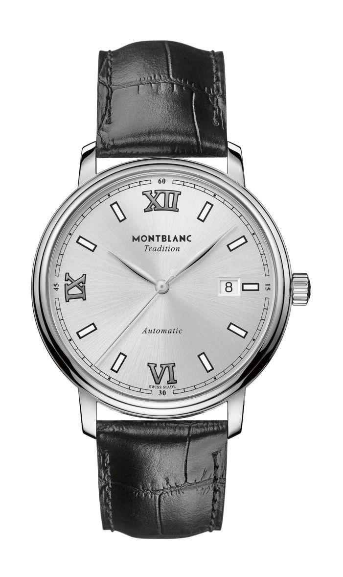 Montblanc Tradition Automatic Date luxury timepiece - detailed view