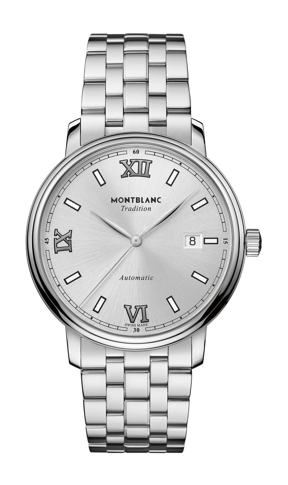 Montblanc Tradition Automatic Date luxury timepiece - detailed view