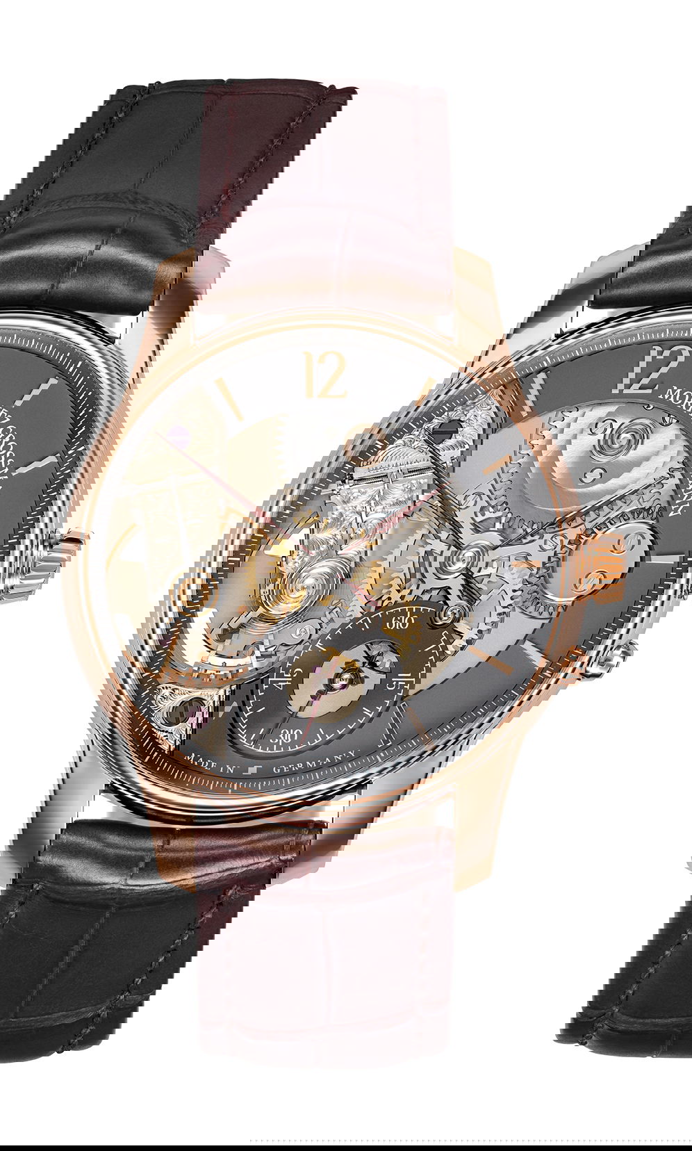 Moritz Grossmann Backpage Rose Gold watch