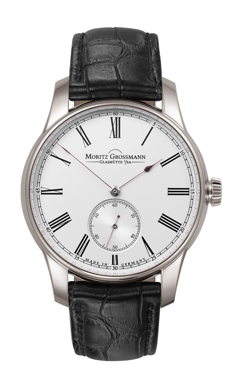 Moritz Grossmann Hamatic White Gold luxury timepiece - detailed view