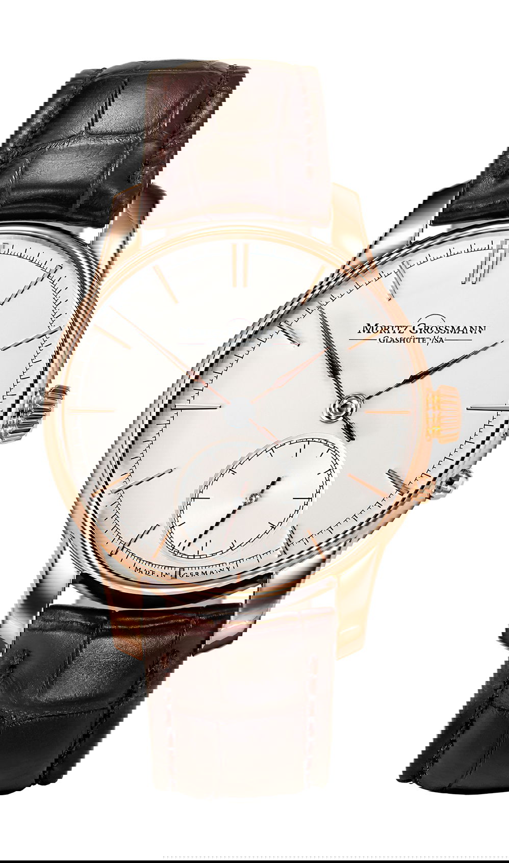 Moritz Grossmann Index Rose Gold luxury timepiece - detailed view