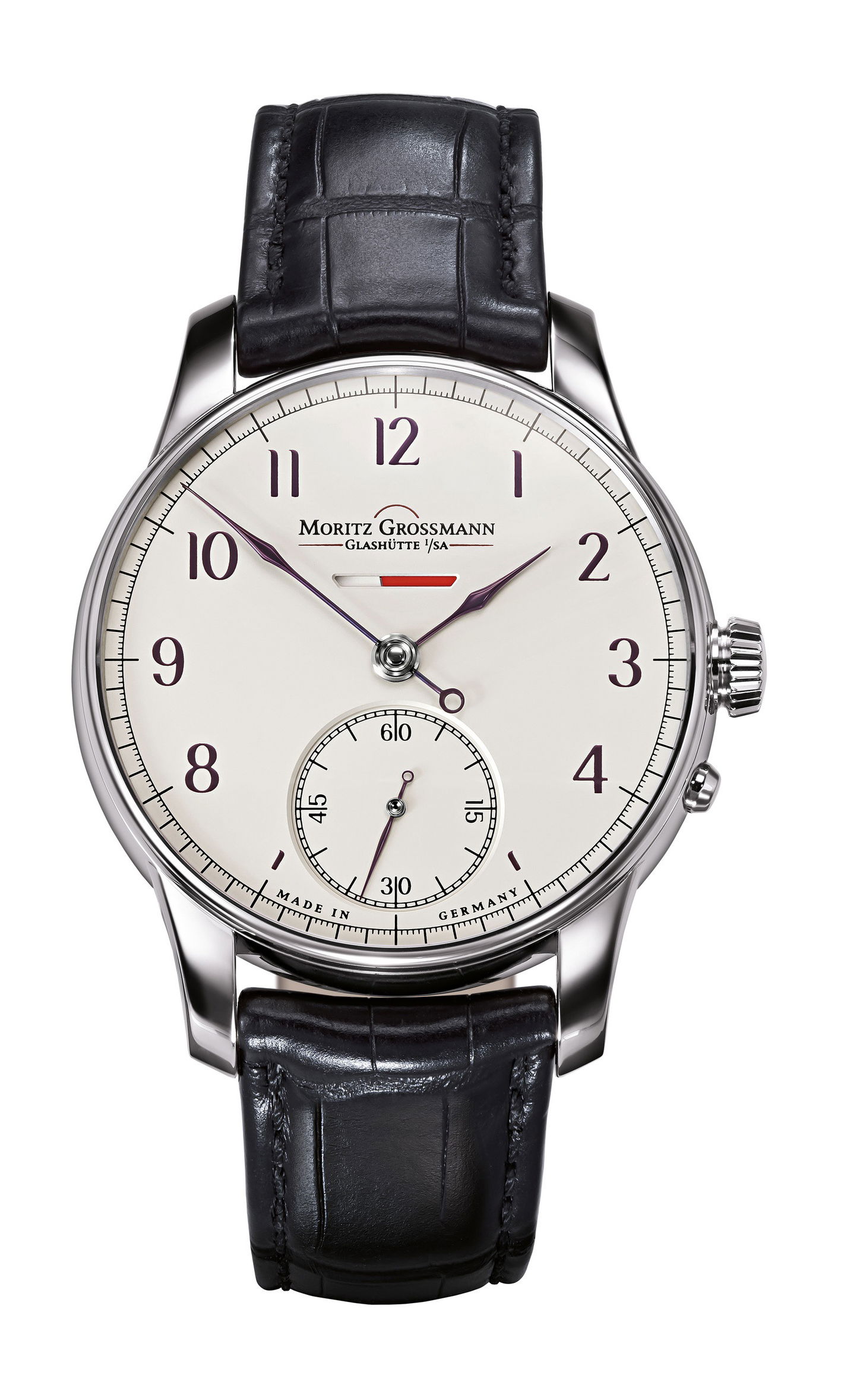 Moritz Grossmann Power Reserve White Gold luxury timepiece - detailed view