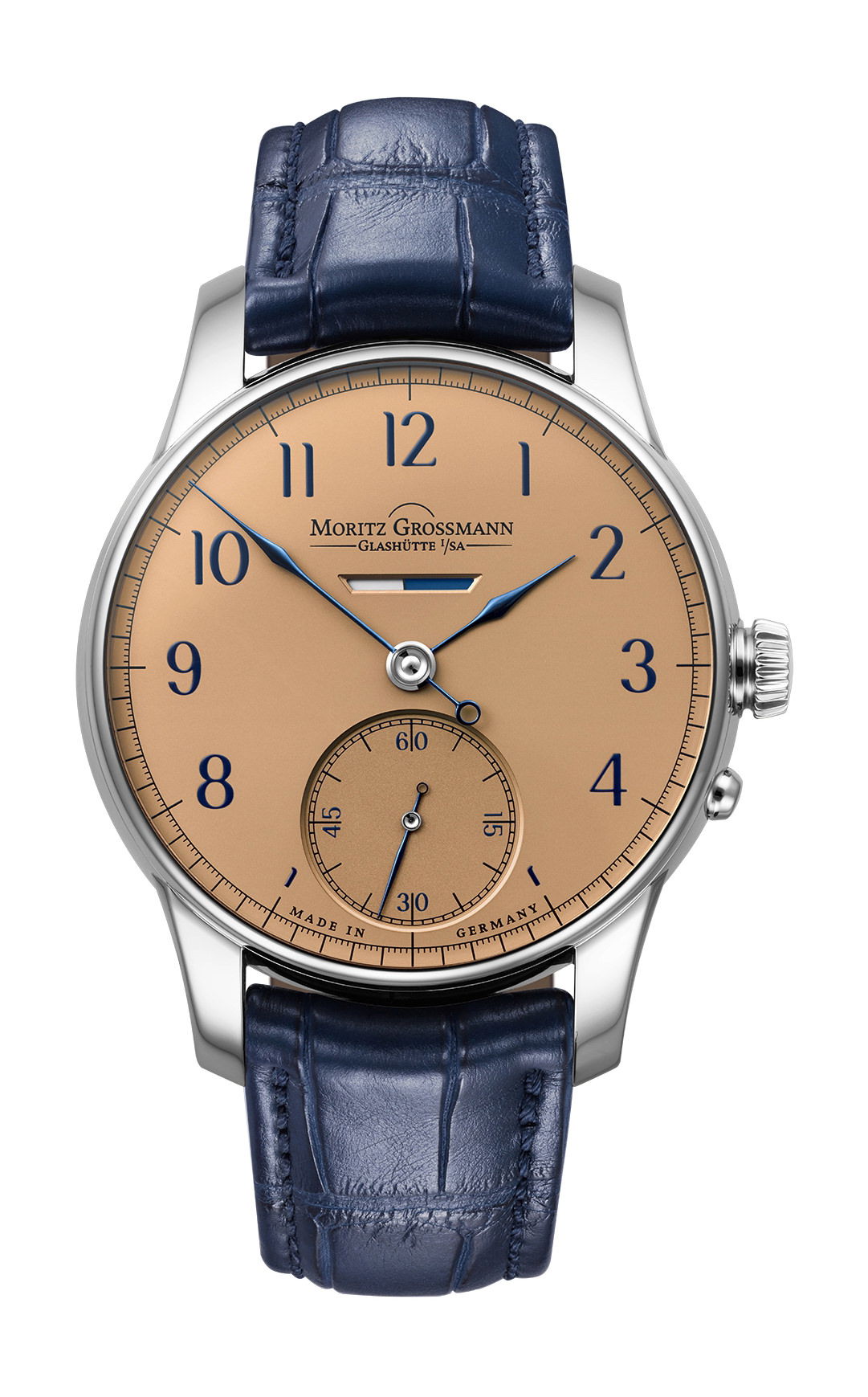 Moritz Grossmann Power Reserve Stainless Steel luxury timepiece - detailed view
