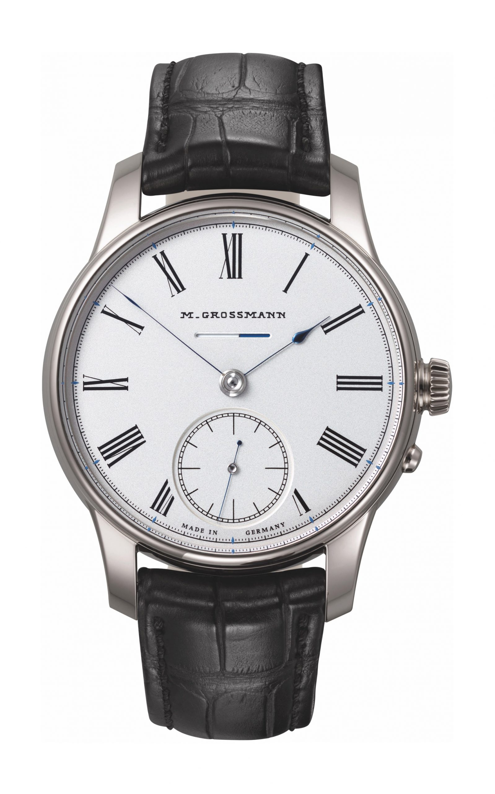 Moritz Grossmann Power Reserve Vintage White Gold luxury timepiece - detailed view