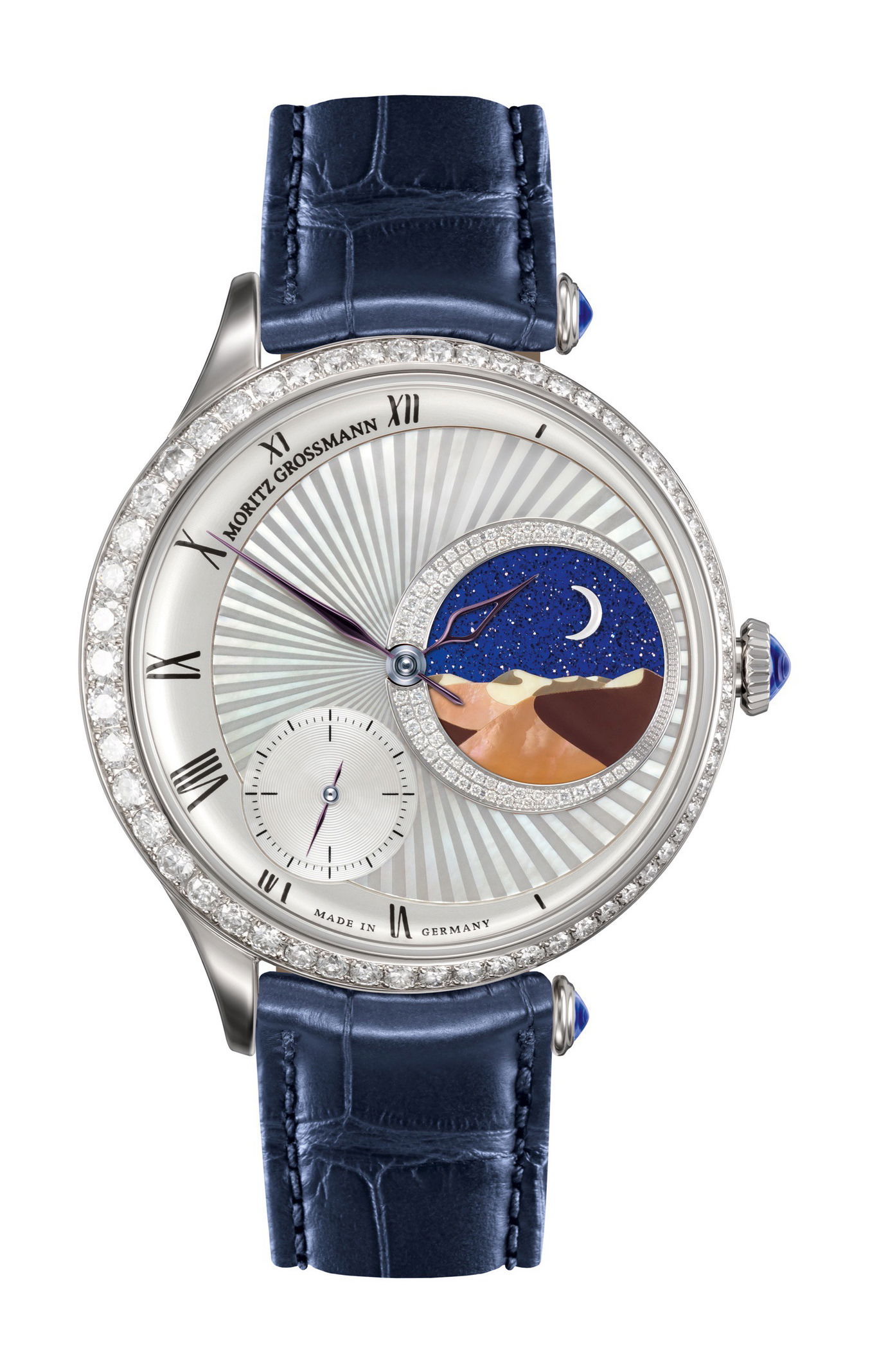 Moritz Grossmann Tefnut Arabian Nights luxury timepiece - detailed view
