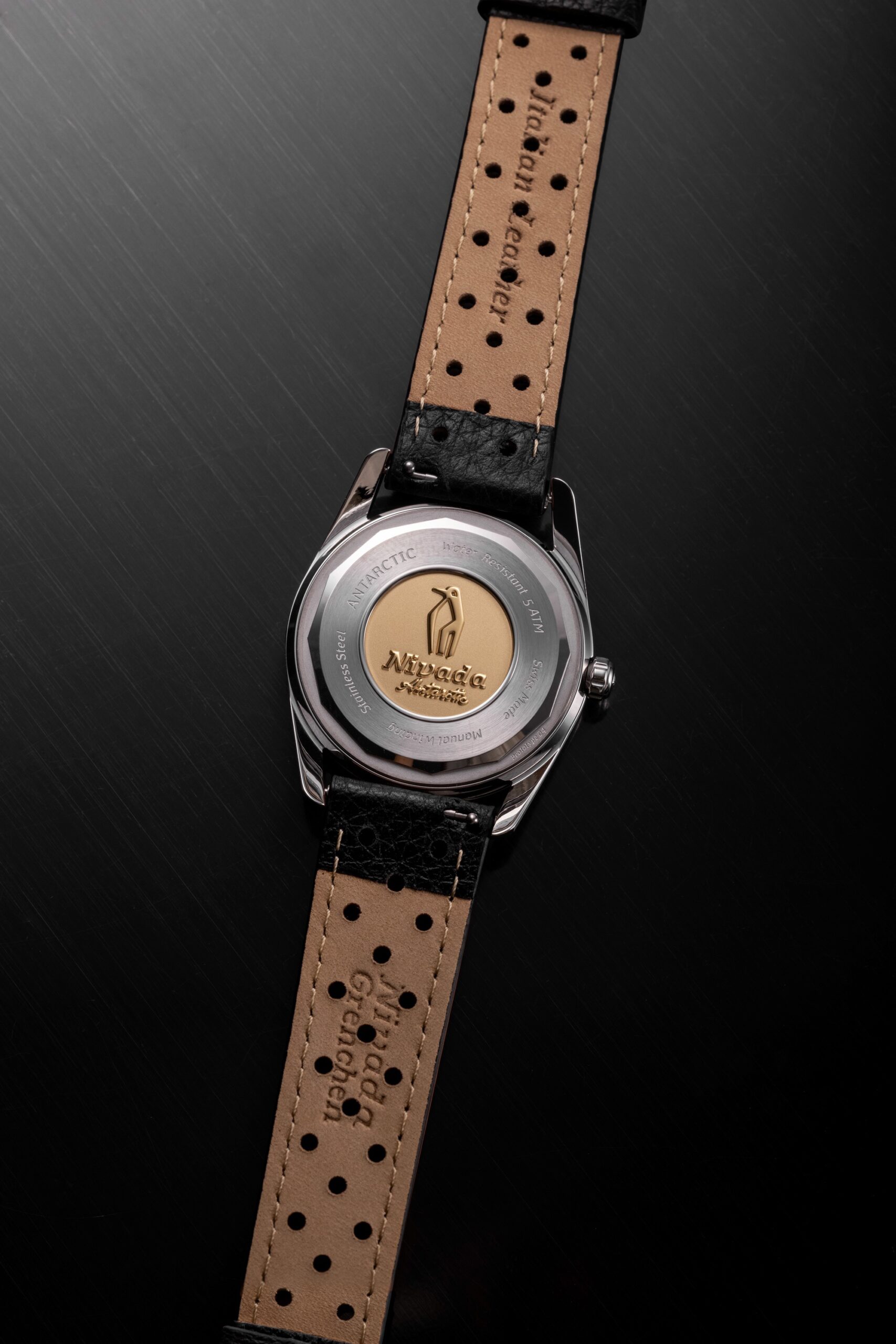 Nivada Grenchen Antarctic 35 Black & Gold - View 2