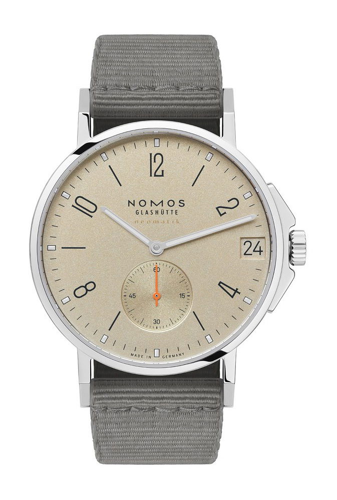 Nomos Glashutte Ahoi neomatik 38 Date Sand watch