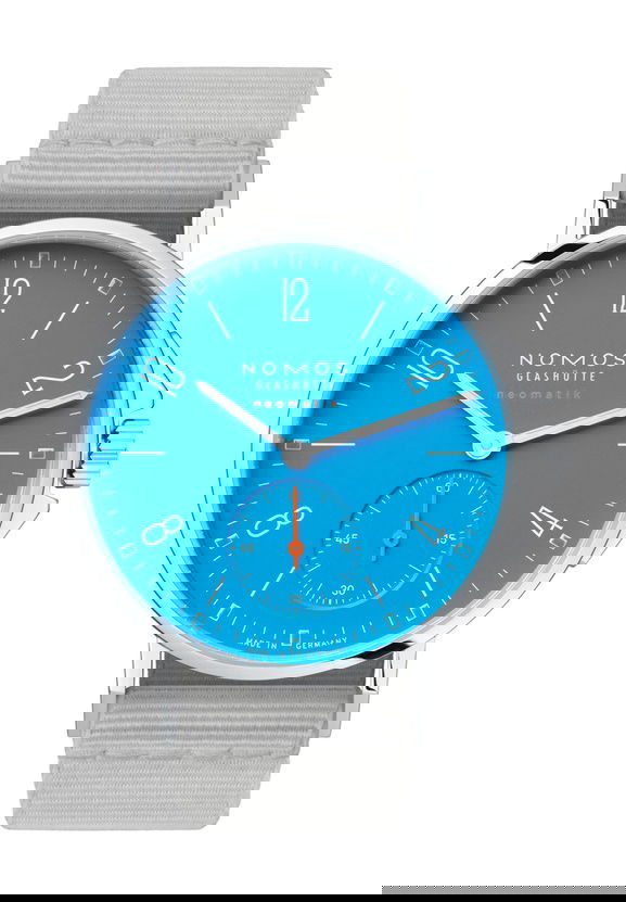Nomos Glashutte Ahoi neomatik siren blue watch