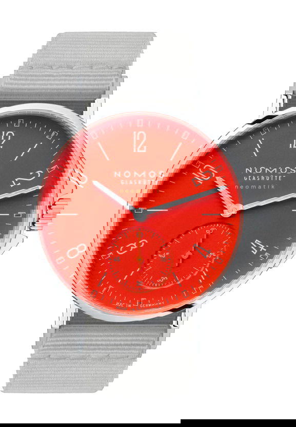 Nomos Glashutte Ahoi neomatik Siren red watch