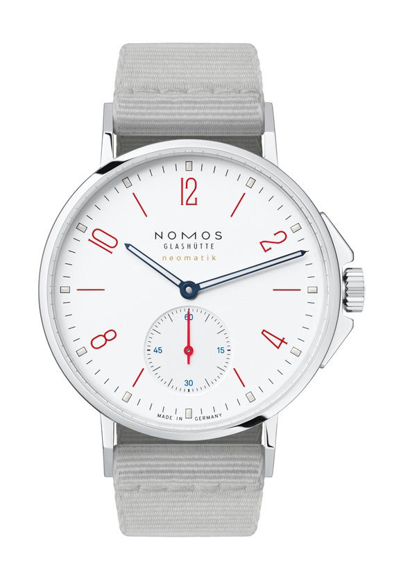 Nomos Glashutte Ahoi neomatik siren white watch