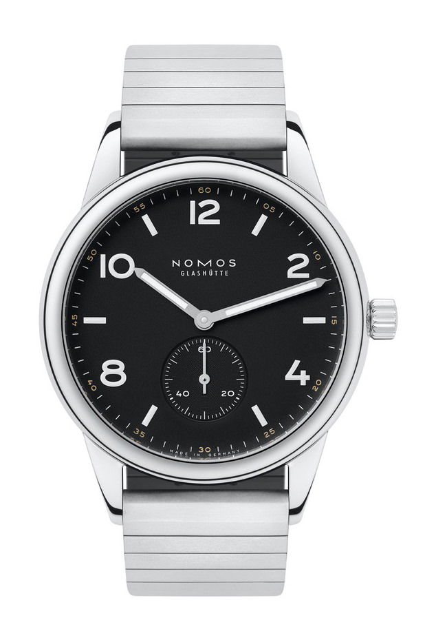 Nomos Glashütte Club automatic onyx luxury timepiece - detailed view