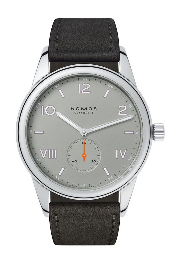 Nomos Glashütte Club Campus 38 Absolute Gray luxury timepiece - detailed view