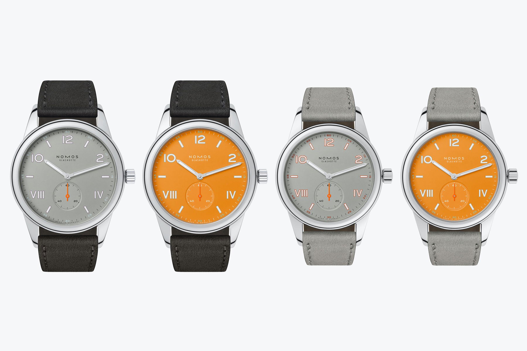 Nomos Glashütte Club Campus 38 Orange Future - View 3