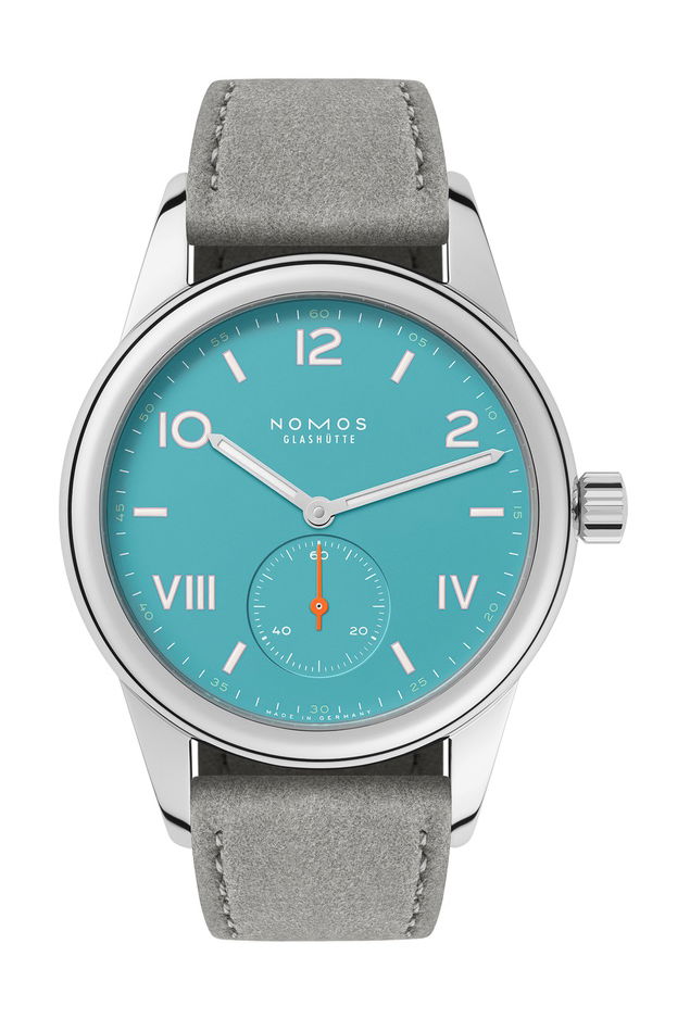 Nomos Glashütte Club Campus 36 Endless Blue luxury timepiece - detailed view