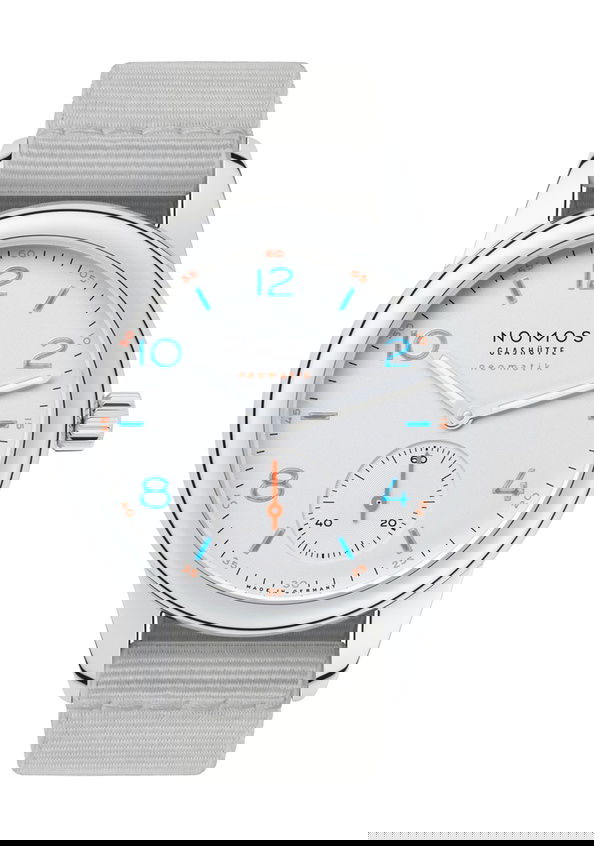 Nomos Glashütte Club neomatik luxury timepiece - detailed view