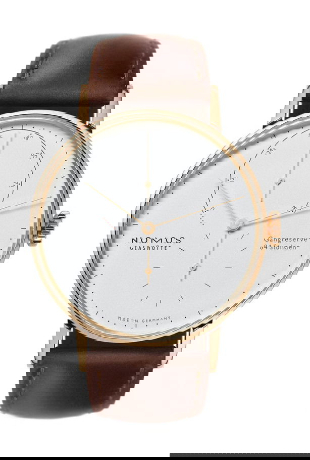 Nomos Glashütte Lambda 39 luxury timepiece - detailed view
