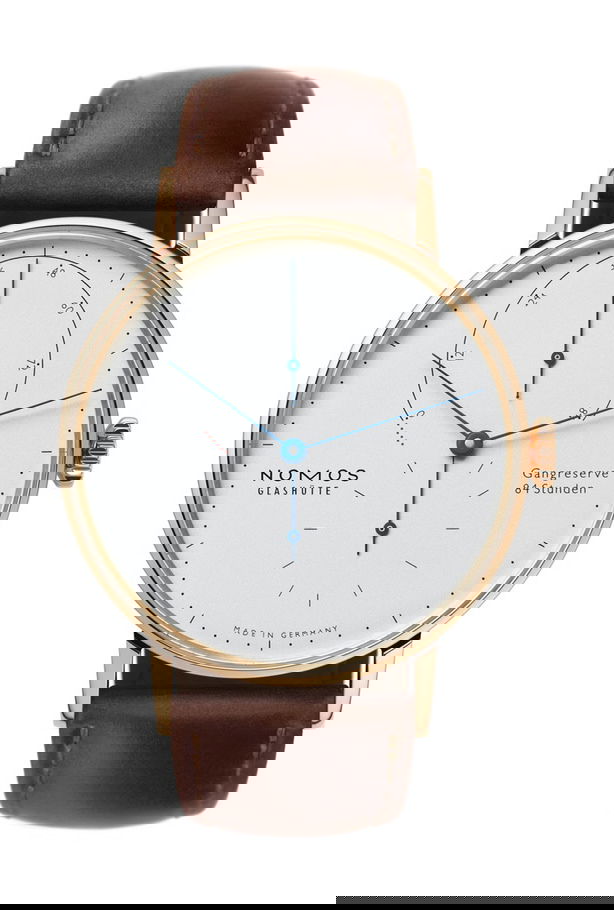 Nomos Glashütte Lambda 39 luxury timepiece - detailed view
