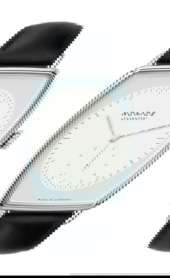 Nomos Glashütte Lux White gold luxury timepiece - detailed view