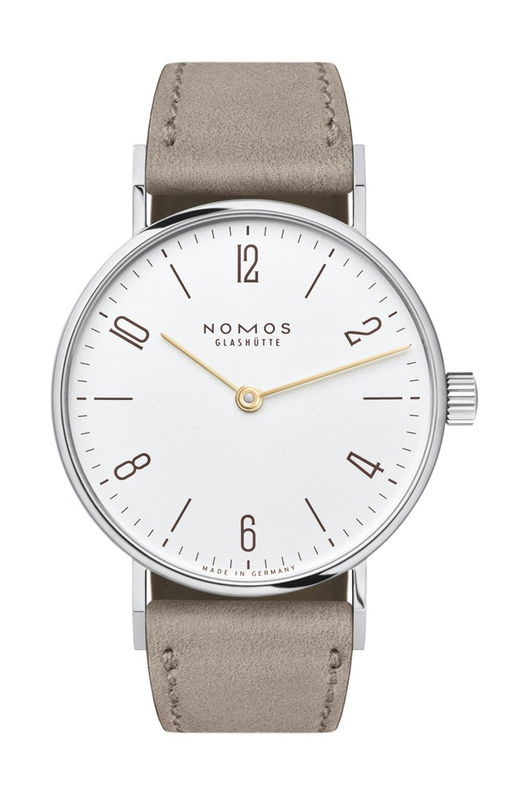 Nomos Glashütte Tangente 33 duo luxury timepiece - detailed view