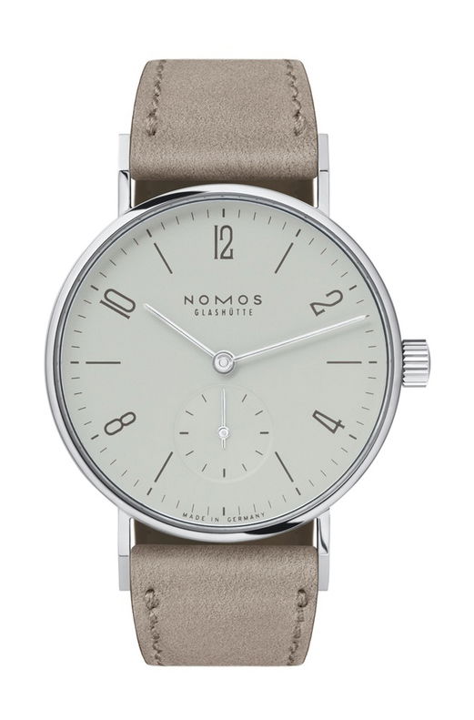 Nomos Glashütte Tangente 33 gray luxury timepiece - detailed view