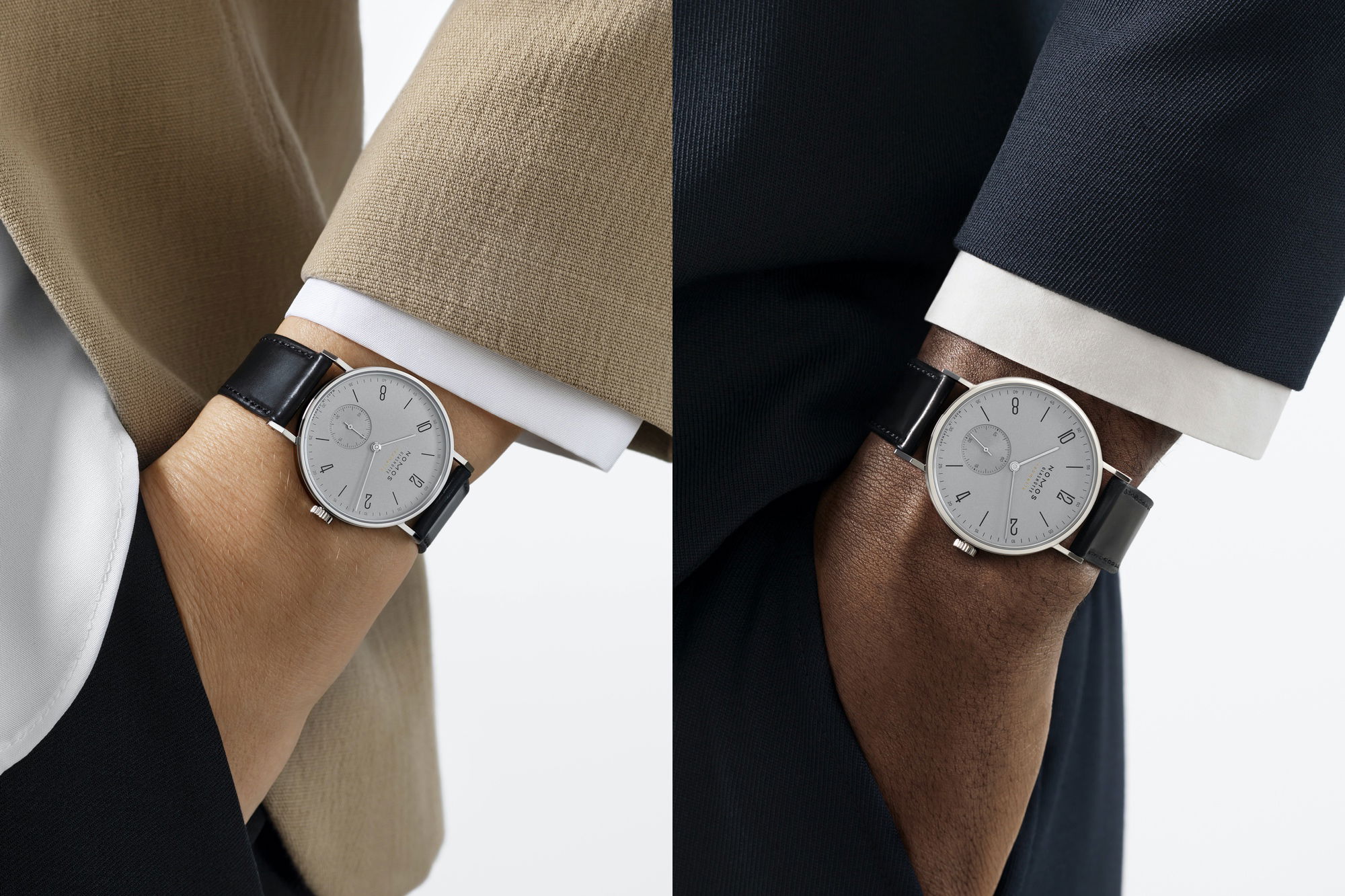 Nomos Glashütte Tangente neomatik 39 platinum gray - View 3