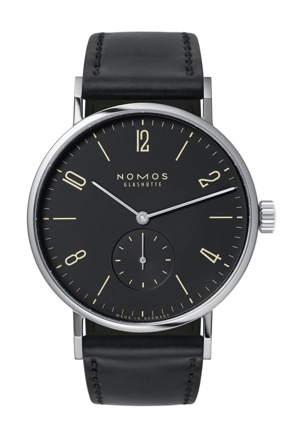 Nomos Glashütte Tangomat Ruthenium luxury timepiece - detailed view