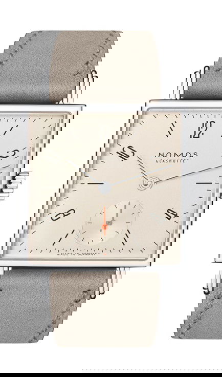 Nomos Glashütte Tetra 27 champagne luxury timepiece - detailed view
