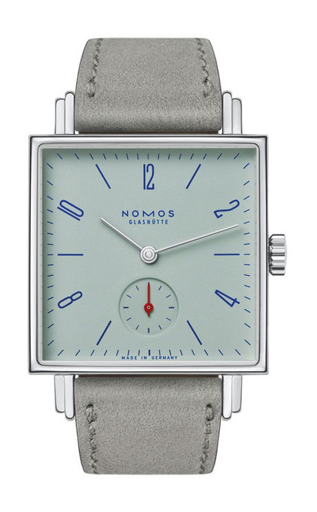 Nomos Glashütte Tetra Matcha luxury timepiece - detailed view