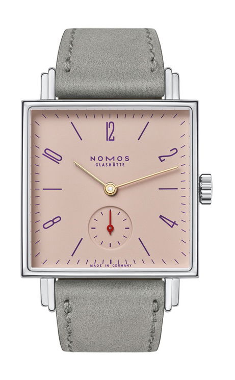 Nomos Glashütte Tetra Pearl luxury timepiece - detailed view