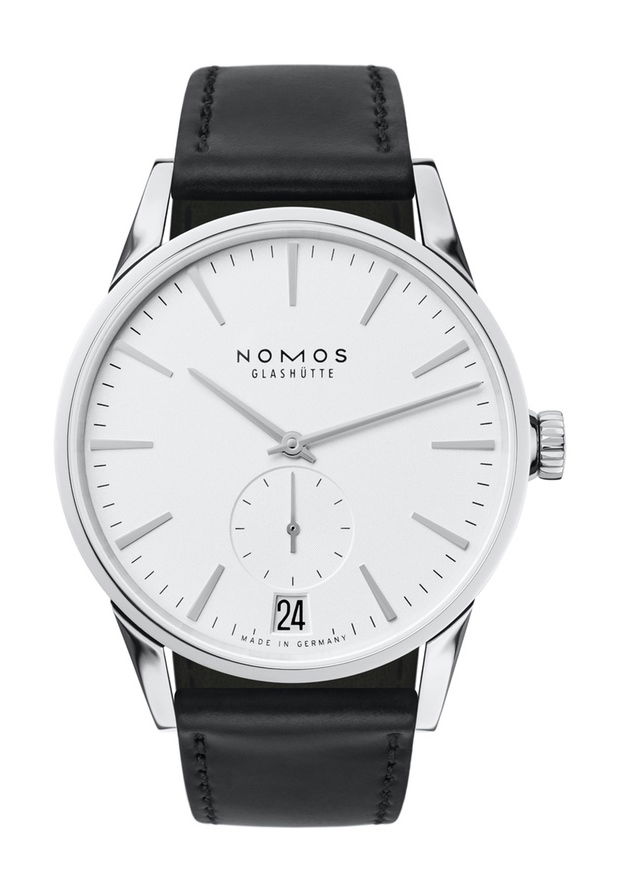 Nomos Glashütte Zürich date luxury timepiece - detailed view