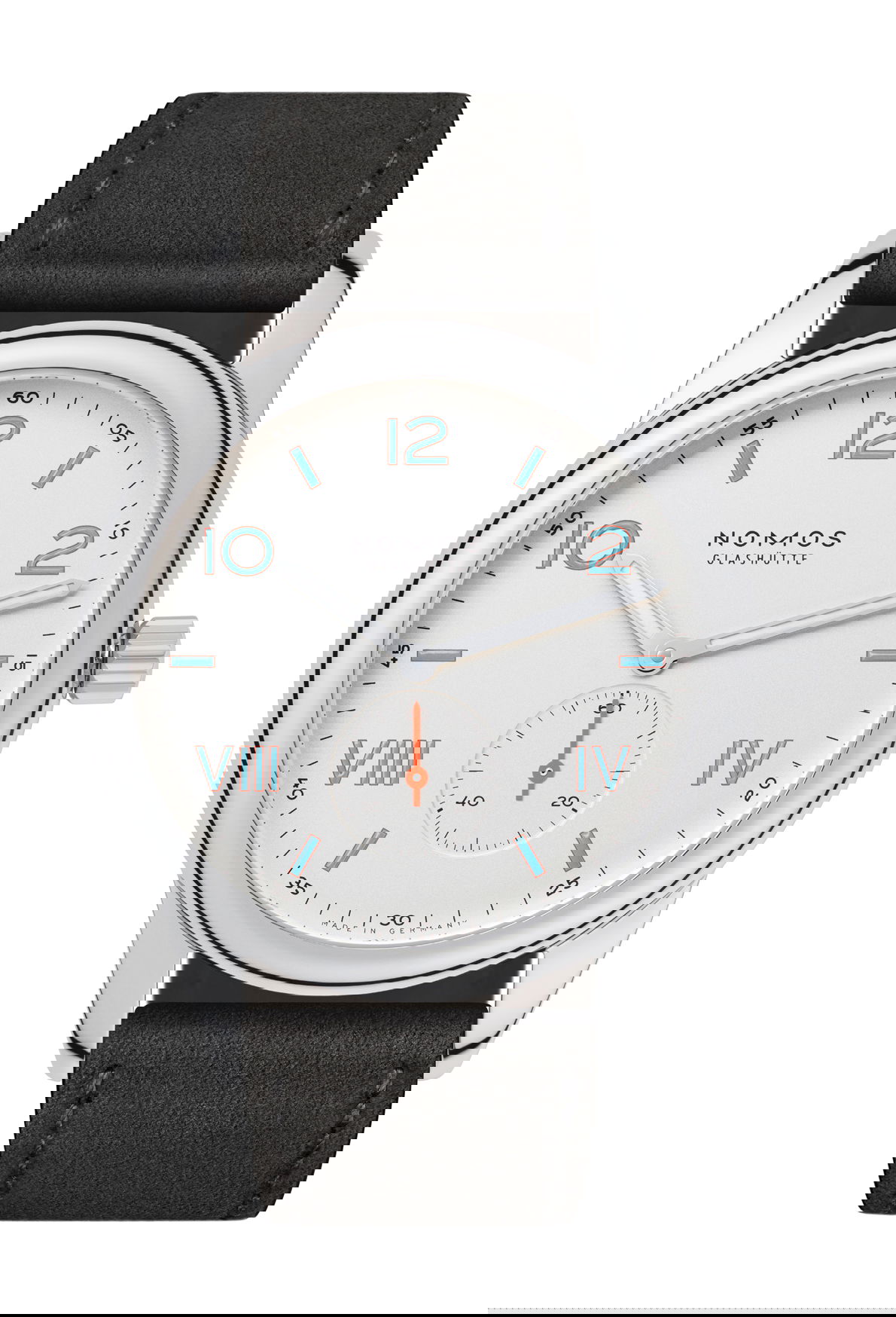 Nomos Glashütte Club Campus 38 luxury timepiece - detailed view
