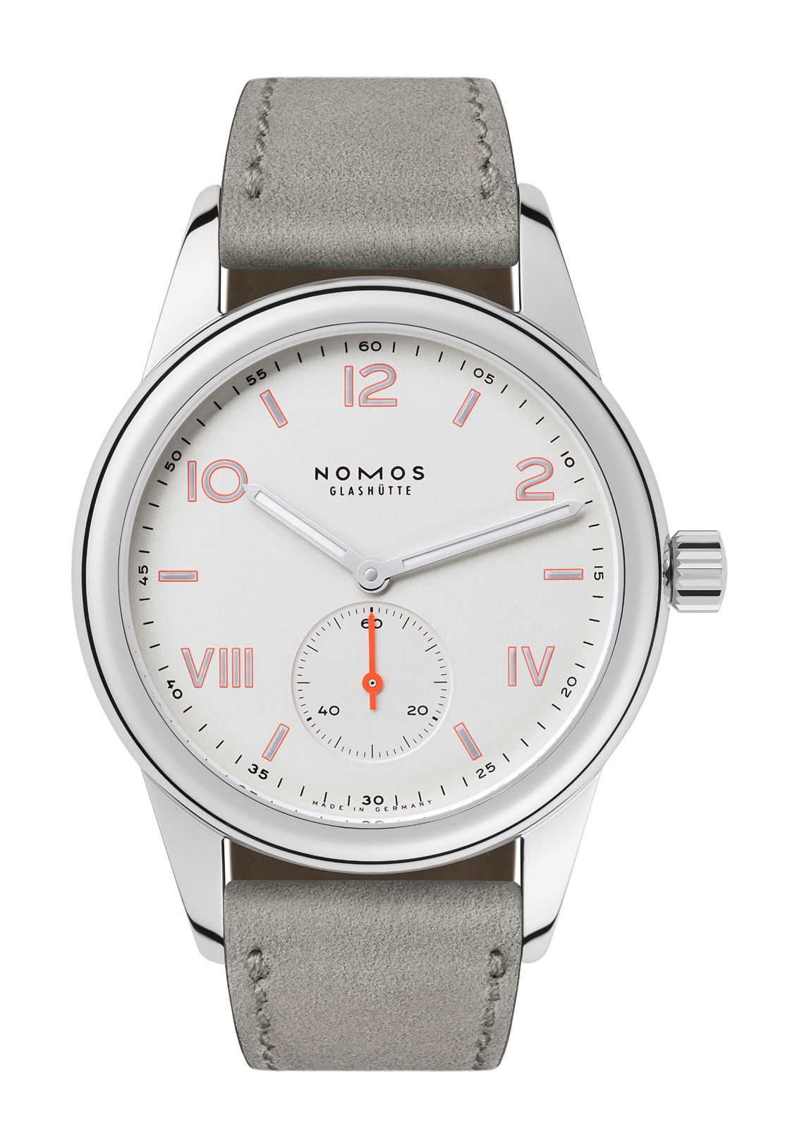 Nomos Glashütte Club Campus 36 luxury timepiece - detailed view