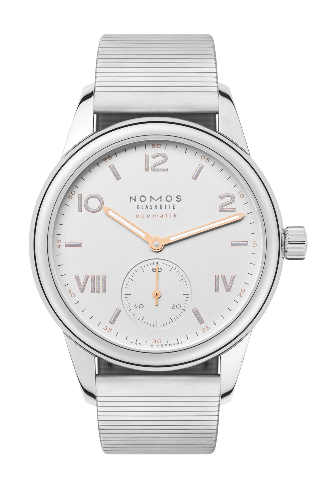 Nomos Glashütte Club Campus neomatik luxury timepiece - detailed view