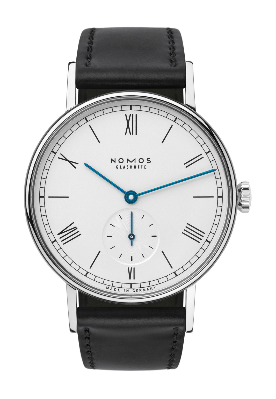 Nomos Glashütte Ludwig luxury timepiece - detailed view