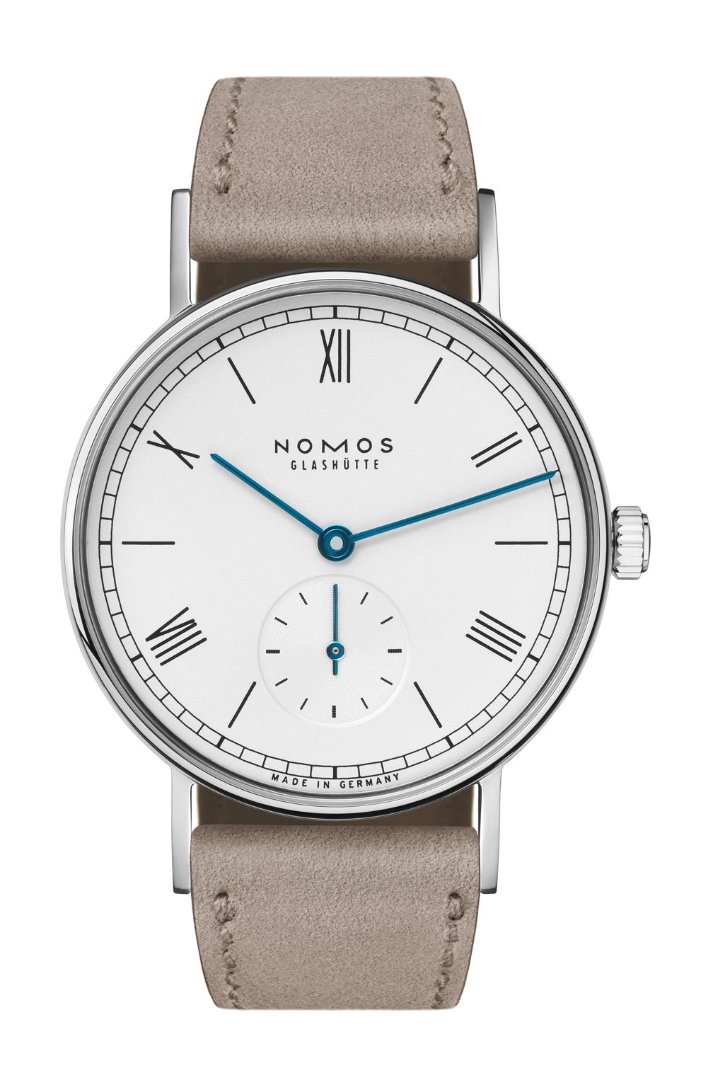 Nomos Glashütte Ludwig 33 luxury timepiece - detailed view