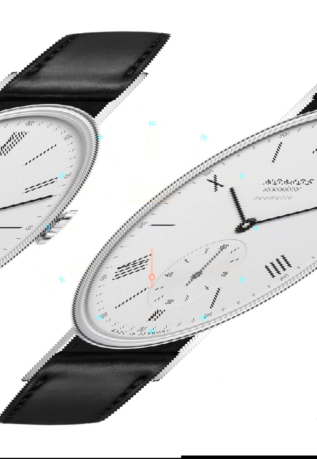 Nomos Glashütte Ludwig neomatik luxury timepiece - detailed view