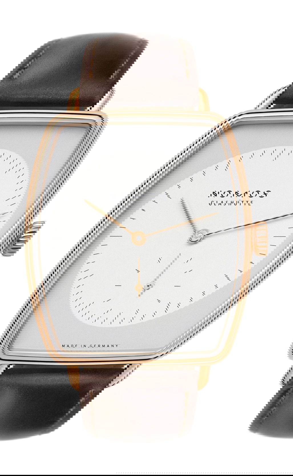Nomos Glashütte Lux Hermelin luxury timepiece - detailed view