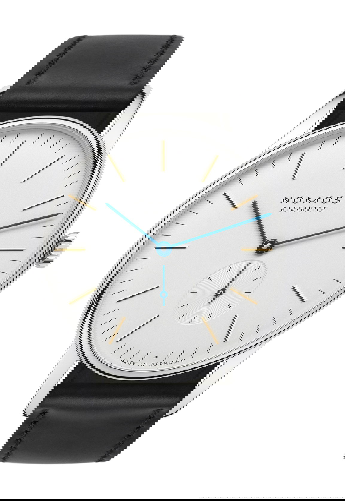 Nomos Glashütte Orion 38 luxury timepiece - detailed view