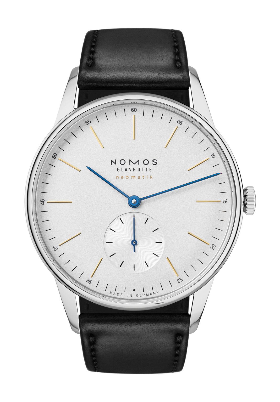 Nomos Glashütte Orion neomatik 39 luxury timepiece - detailed view