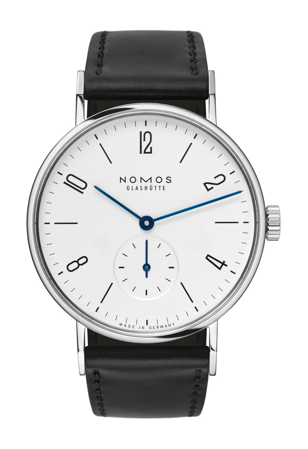 Nomos Glashütte Tangente luxury timepiece - detailed view