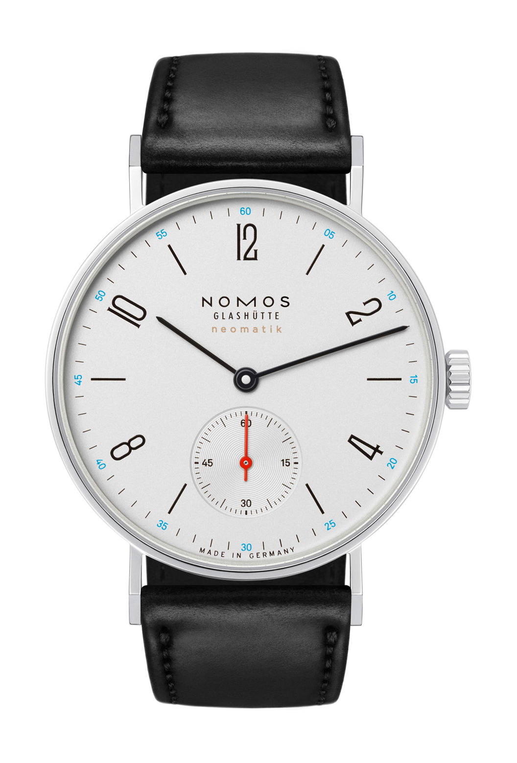 Nomos Glashütte Tangente neomatik luxury timepiece - detailed view