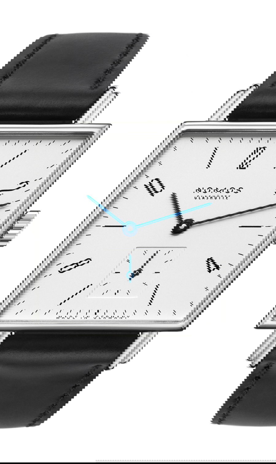 Nomos Glashütte Tetra luxury timepiece - detailed view