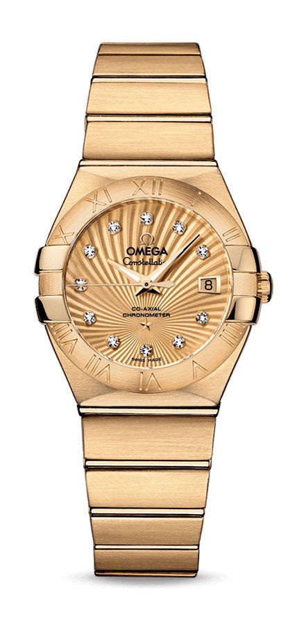 Omega Constellation luxury timepiece - detailed view