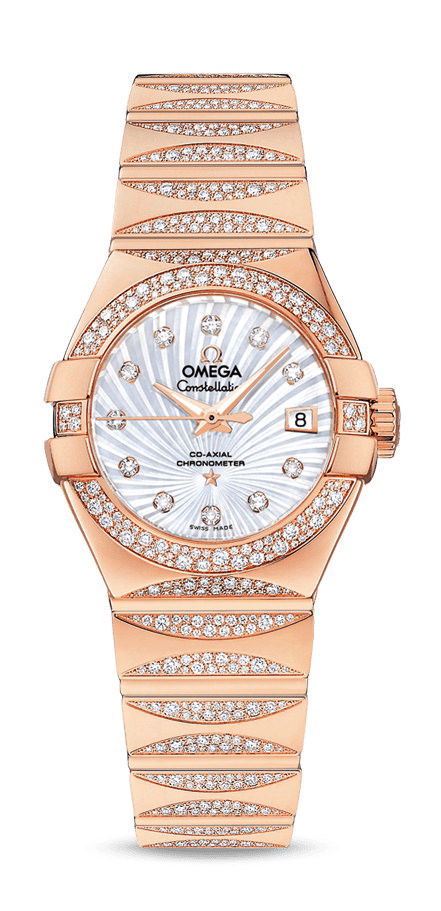 Omega Constellation luxury timepiece - detailed view