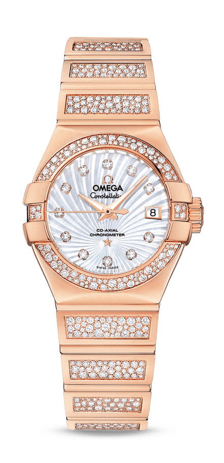 Omega Constellation luxury timepiece - detailed view