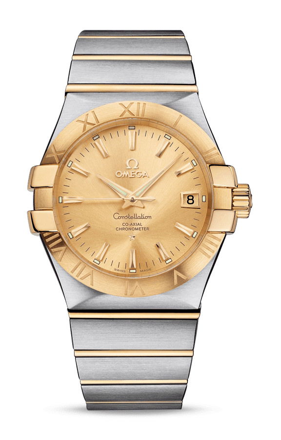 Omega Constellation luxury timepiece - detailed view
