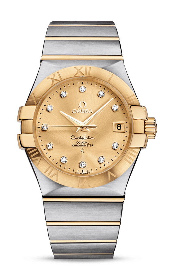 Omega Constellation luxury timepiece - detailed view