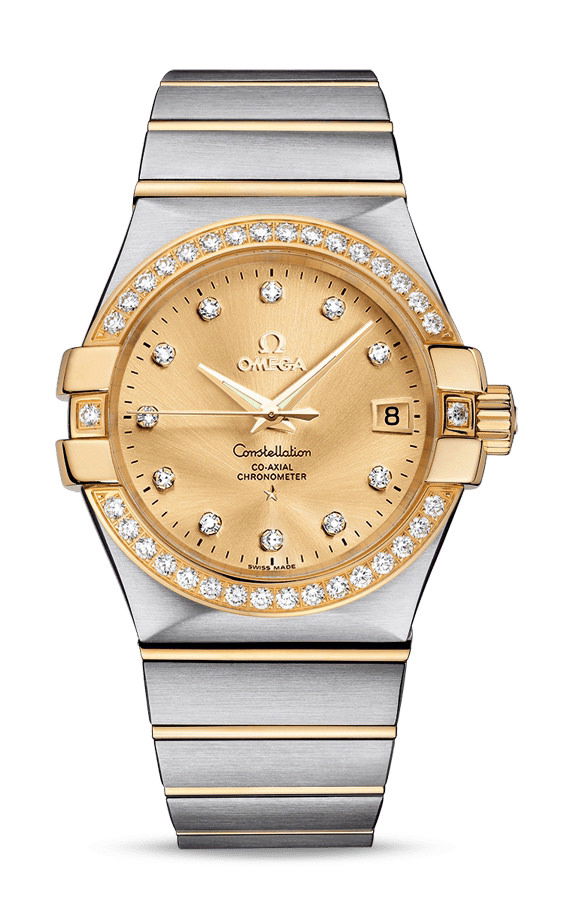 Omega Constellation luxury timepiece - detailed view