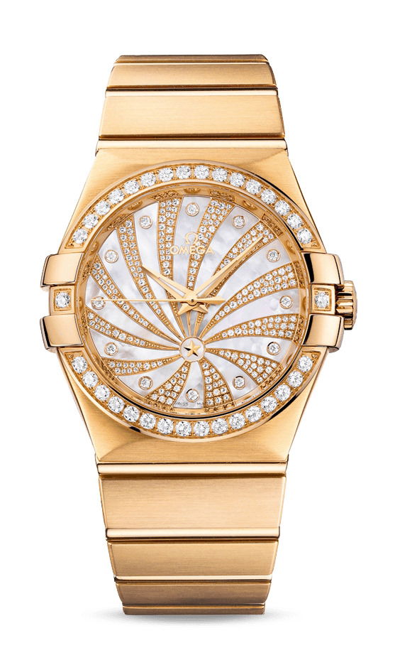 Omega Constellation luxury timepiece - detailed view